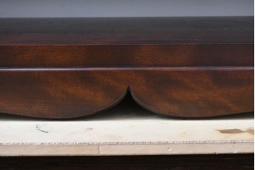 中古　超美品!!　特注品　松本民芸家具　洗練されたデザインで和モダンなお部屋に馴染む飾り棚　(R-084703)