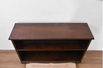 中古　超美品!!　特注品　松本民芸家具　洗練されたデザインで和モダンなお部屋に馴染む飾り棚(サイドキャビネット、オープンラック、収納棚)(R-084703)
