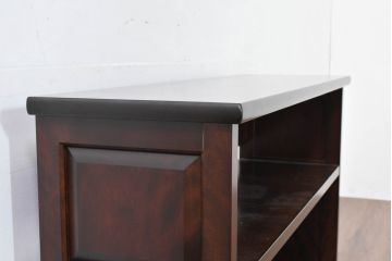 中古　超美品!!　特注品　松本民芸家具　洗練されたデザインで和モダンなお部屋に馴染む飾り棚(サイドキャビネット、オープンラック、収納棚)(R-084703)