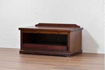 中古　超美品　特注品　松本民芸家具　和室にも洋室にも馴染むスライドテーブル付きのテレビ台　(R-084704)