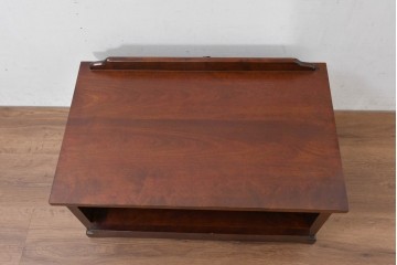 中古　超美品　特注品　松本民芸家具　和室にも洋室にも馴染むスライドテーブル付きのテレビ台　(R-084704)