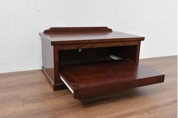 中古　超美品　特注品　松本民芸家具　和室にも洋室にも馴染むスライドテーブル付きのテレビ台　(R-084704)