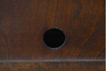 中古　超美品　特注品　松本民芸家具　和室にも洋室にも馴染むスライドテーブル付きのテレビ台　(R-084704)