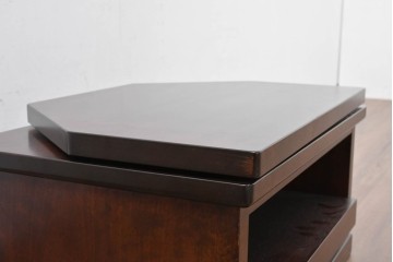 中古　超美品　特注品　松本民芸家具　落ち着いた佇まいのスライドテーブル付きテレビ台　(R-084705)