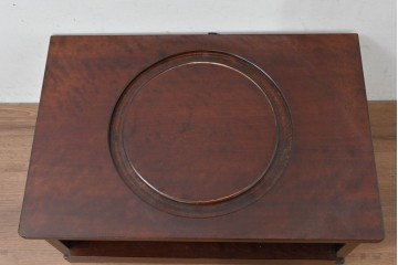 中古　超美品　特注品　松本民芸家具　落ち着いた佇まいのスライドテーブル付きテレビ台　(R-084705)