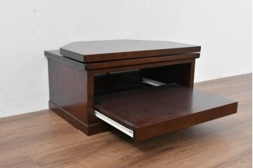 中古　超美品　特注品　松本民芸家具　落ち着いた佇まいのスライドテーブル付きテレビ台　(R-084705)