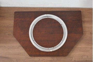 中古　超美品　特注品　松本民芸家具　落ち着いた佇まいのスライドテーブル付きテレビ台　(R-084705)