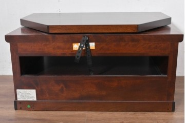 中古　超美品　特注品　松本民芸家具　落ち着いた佇まいのスライドテーブル付きテレビ台　(R-084705)