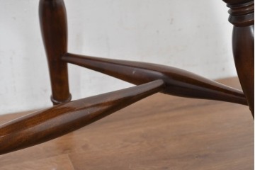 中古　超美品　松本民芸家具　背貫のデザインが目を引くB型ワイコムチェア　定価約12万円相当　(R-084706)