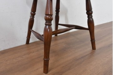 中古　超美品　松本民芸家具　背貫のデザインが目を引くB型ワイコムチェア　定価約12万円相当　(R-084706)