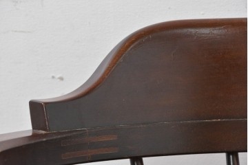 中古　美品　松本民芸家具　#91型　落ち着きのある大人カフェ風インテリアが叶うキャプテンチェア　定価約13万円相当　(R-084707)