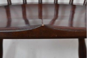 中古　美品　松本民芸家具　#91型　落ち着きのある大人カフェ風インテリアが叶うキャプテンチェア　定価約13万円相当　(R-084707)
