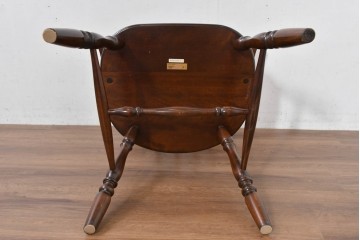 中古　美品　松本民芸家具　#91型　落ち着きのある大人カフェ風インテリアが叶うキャプテンチェア　定価約13万円相当　(R-084707)
