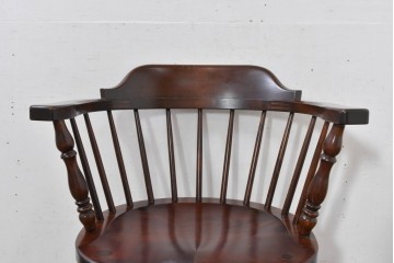 中古　美品　松本民芸家具　#91型　落ち着きのある大人カフェ風インテリアが叶うキャプテンチェア　定価約13万円相当　(R-084707)