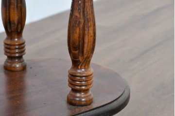 中古　美品　希少な廃番品!!　イタリア製　クラシカルな佇まいと実用性を兼ね備えたキャスター付き木製プランター　(R-084709)