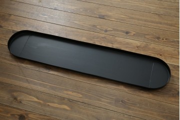 中古　美品　希少な廃番品!!　イタリア製　クラシカルな佇まいと実用性を兼ね備えたキャスター付き木製プランター　(R-084709)