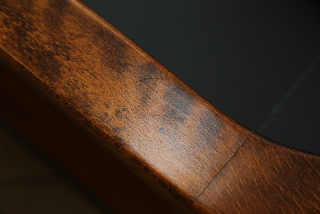 中古　美品　希少な廃番品!!　イタリア製　クラシカルな佇まいと実用性を兼ね備えたキャスター付き木製プランター　(R-084709)