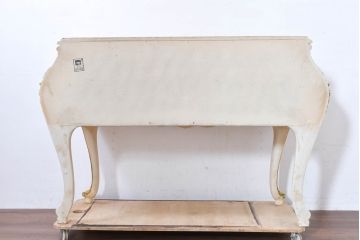 中古　美品　イタリア　SILIK(シリック)　繊細な装飾と気品あふれる佇まいが魅力的なサイドテーブル(サイドチェスト、コンソールテーブル、飾り台)(定価約140万円)(R-084710)