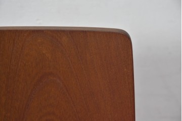 中古　美品　天童木工(Tendo)　欅材　継ぎ目のない一体感ある美しいラインが魅力の座椅子6脚　セット定価約16万円相当　(R-084711)