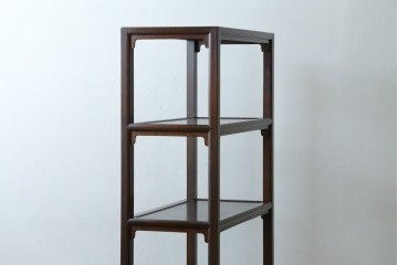 中古　美品　松本民芸家具　和モダンな佇まいが目を引くJ型朝鮮棚　定価約45万円　(R-084714)