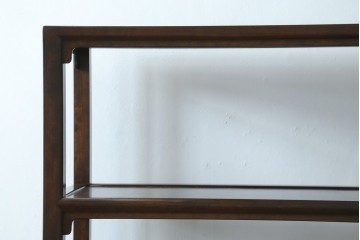 中古　美品　松本民芸家具　和モダンな佇まいが目を引くJ型朝鮮棚　定価約45万円　(R-084714)