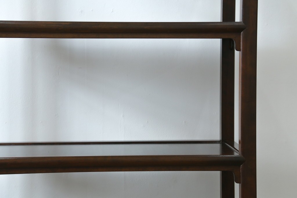 中古　美品　松本民芸家具　和モダンな佇まいが目を引くJ型朝鮮棚　定価約45万円　(R-084714)