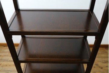 中古　美品　松本民芸家具　和モダンな佇まいが目を引くJ型朝鮮棚　定価約45万円　(R-084714)