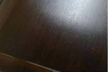 中古　美品　松本民芸家具　和モダンな佇まいが目を引くJ型朝鮮棚　定価約45万円　(R-084714)