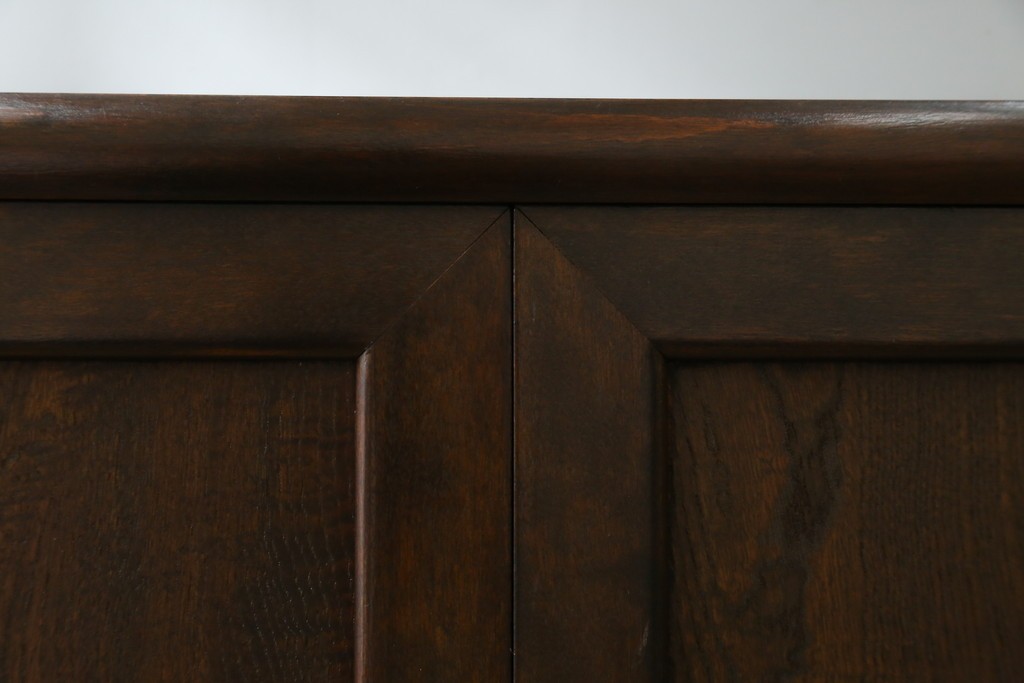 中古　美品　松本民芸家具　和モダンな佇まいが目を引くJ型朝鮮棚　定価約45万円　(R-084714)