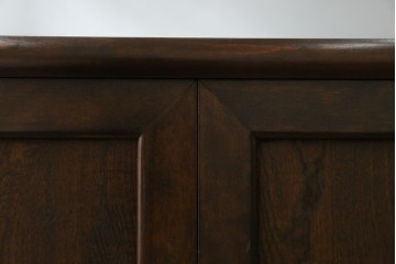 中古　美品　松本民芸家具　和モダンな佇まいが目を引くJ型朝鮮棚　定価約45万円　(R-084714)