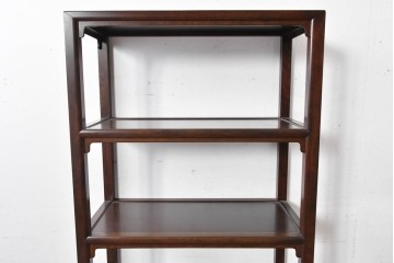 中古　美品　松本民芸家具　和モダンな佇まいが目を引くJ型朝鮮棚　定価約45万円相当　(R-084714)