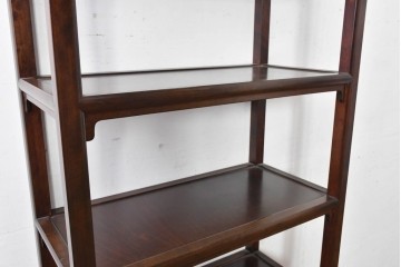 中古　美品　松本民芸家具　和モダンな佇まいが目を引くJ型朝鮮棚　定価約45万円相当　(R-084714)