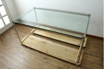 中古　美品　USMハラー(USM Haller)　幅1750㎜　ガラストップテーブル　(R-084715)