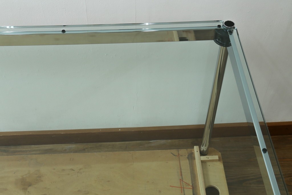 中古　美品　USMハラー(USM Haller)　幅1750㎜　ガラストップテーブル　(R-084715)