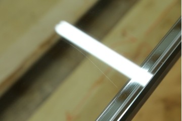 中古　美品　USMハラー(USM Haller)　幅1750㎜　ガラストップテーブル　(R-084715)