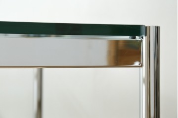 中古　美品　USMハラー(USM Haller)　幅1750㎜　ガラストップテーブル　(R-084715)