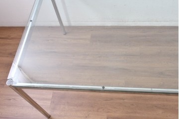 中古　美品　USMハラー(USM Haller)　シンプルモダンなガラストップテーブル　(R-084715)