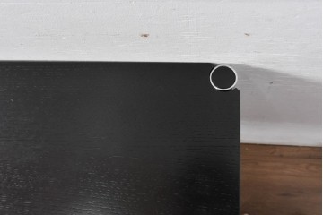 中古　美品　USMハラー(USM Haller)　ブラック天板とスチールフレームが洗練された印象のテーブル　(R-084716)