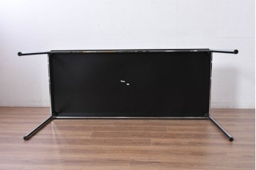 中古　美品　USMハラー(USM Haller)　ブラック天板とスチールフレームが洗練された印象のテーブル　(R-084716)