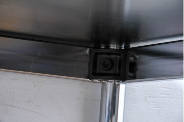 中古　美品　USMハラー(USM Haller)　ブラック天板が空間を引き締めるテーブル　(R-084717)