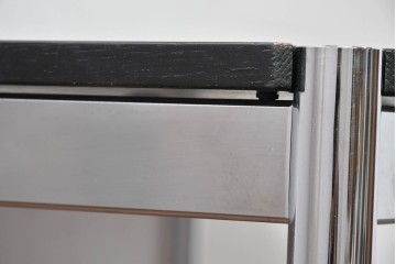 中古　美品　USMハラー(USM Haller)　ブラック天板が空間を引き締めるテーブル　(R-084717)