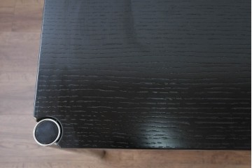 中古　美品　USMハラー(USM Haller)　ブラック天板が空間を引き締めるテーブル　(R-084717)