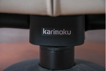 中古　美品　カリモク家具(karimoku)　ザ・ファースト(THE FIRST)　RU71　上質なくつろぎの時間を演出するリクライニングチェアとオットマンのセット　定価約28万円相当　(R-084723)
