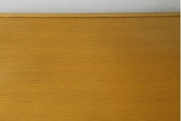 中古　北海道旭川家具　CONDE HOUSE(カンディハウス)　インテリアセンター　オーク材　取り外しパネル付き　ナチュラルモダンなデスクとワゴンのセット　(R-084725)