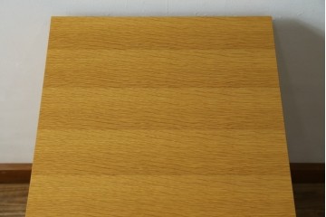 中古　北海道旭川家具　CONDE HOUSE(カンディハウス)　インテリアセンター　オーク材　取り外しパネル付き　ナチュラルモダンなデスクとワゴンのセット　(R-084725)