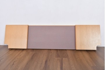中古 北海道旭川家具 インテリアセンター(カンディハウス)  オーク材 取り外しパネル付き ナチュラルモダンなデスクとワゴンのセット (R-084726)