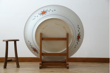 有田焼　神右衛門　3尺　約99cm　色彩豊かな染錦鶴絵が華やぐ皿立て付きの大皿　定価約100〜150万円　(R-084735)