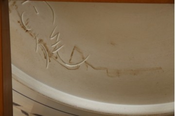 有田焼　神右衛門　3尺　約99cm　色彩豊かな染錦鶴絵が華やぐ皿立て付きの大皿　定価約100〜150万円　(R-084735)