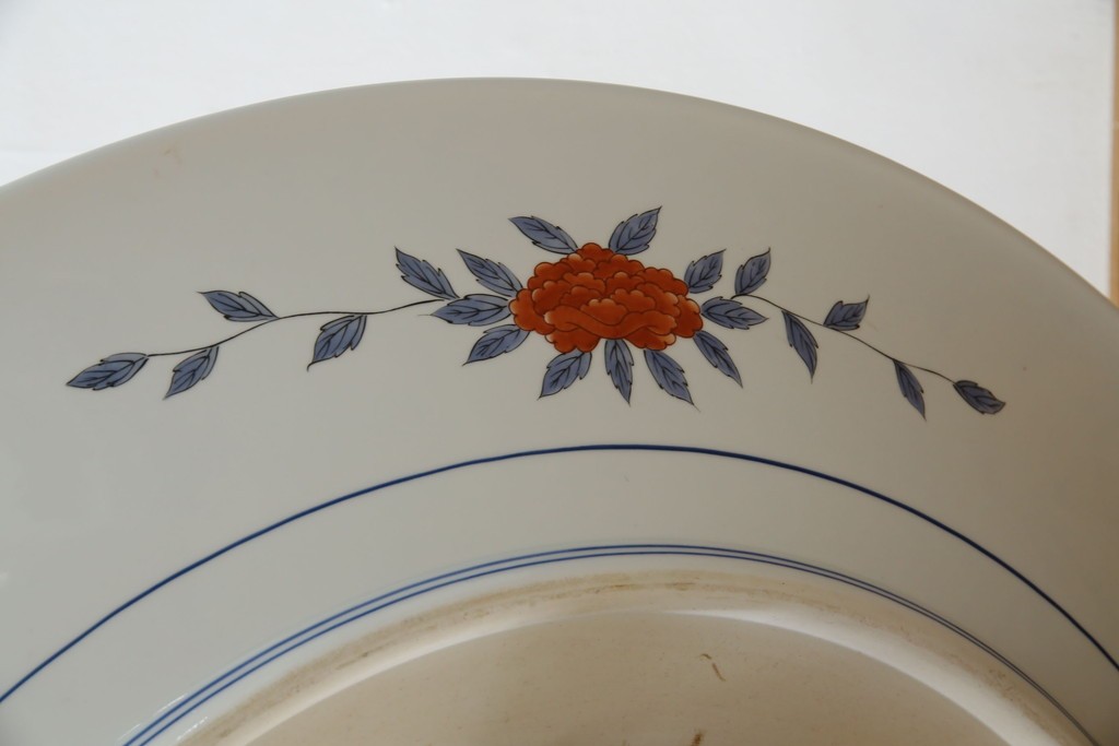 有田焼　神右衛門　3尺　約99cm　色彩豊かな染錦鶴絵が華やぐ皿立て付きの大皿　定価約100〜150万円　(R-084735)