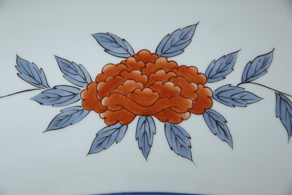 有田焼　神右衛門　3尺　約99cm　色彩豊かな染錦鶴絵が華やぐ皿立て付きの大皿　定価約100〜150万円　(R-084735)